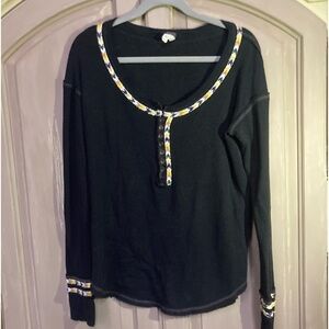 We the free waffle knit shirt